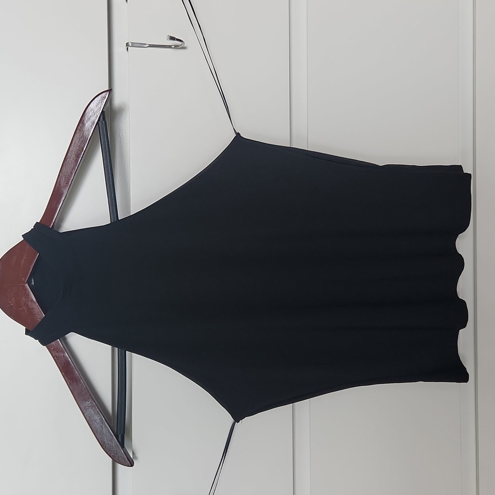 NWT Black stretchy halter top